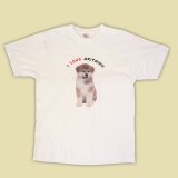 画像: 秋田犬子犬Tシャツ【前面プリントタイプ】